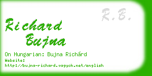 richard bujna business card